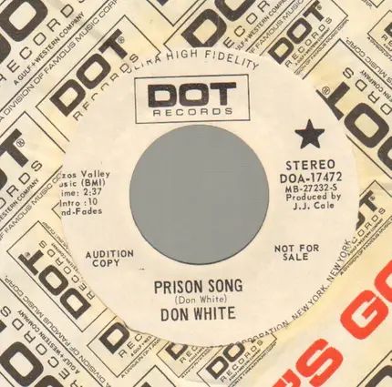 Don White - Prison Song / Overtime