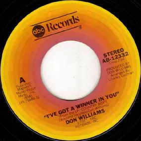 Don Williams - I've Got A Winner In You