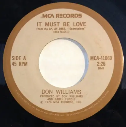 Don Williams - It Must Be Love
