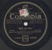 Don Voorhees and his Orchestra - Rain / My Blue Heaven