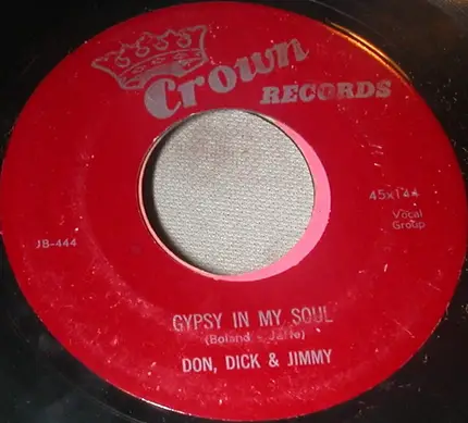 Don, Dick & Jimmy - Solitude / Gypsy In My Soul