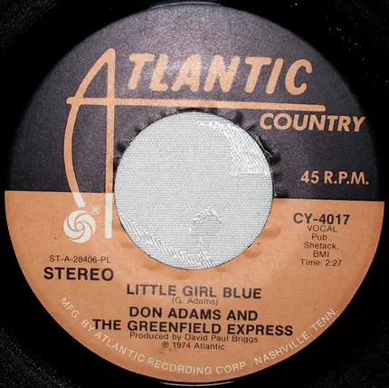 Don Adams & The Greenfield Express - Baby Let Your Long Hair Down