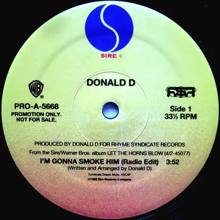 Donald D - I'm Gonna Smoke Him
