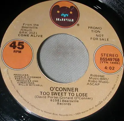 Donald O'Conner - Too Sweet To Lose
