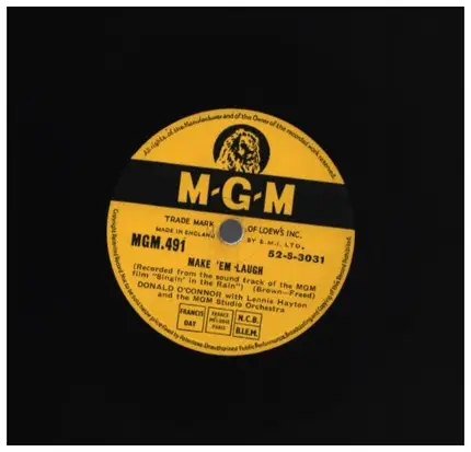 Donald O'Connor & Gene Kelly - Make 'Em Laugh / Moses