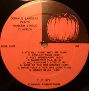 LP - Donald Lambert - Harlem Stride Classics
