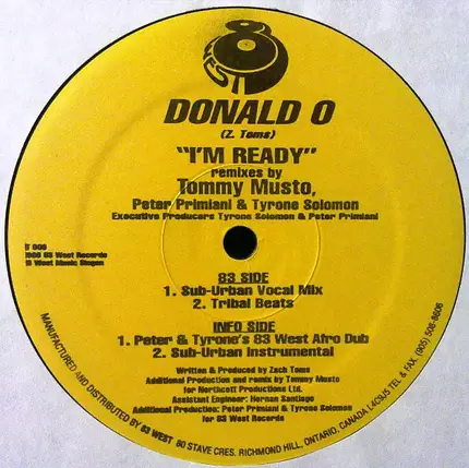 Donald O - I'm Ready  (Remixes)