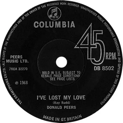 Donald Peers - Please Don't Go