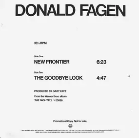 Donald Fagen - New Frontier / The Goodbye Look