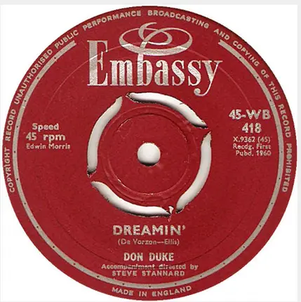 Don Duke - Dreamin' / Let's Think About Living