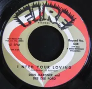 Don Gardner and Dee Dee Ford - I Need Your Loving / Tell Me