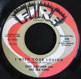 Don Gardner - I Need Your Loving / Tell Me