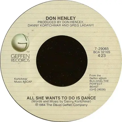 Don Henley - All She Wants To Do Is Dance