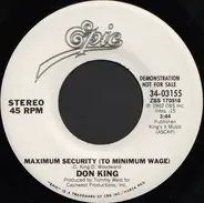 Don King - Maximum Security / The Shadow Of My Love