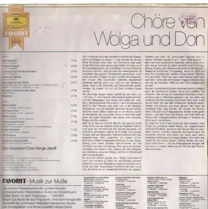 Don Kosaken Chor Serge Jaroff - Abendglocken - Chöre Von Wolga Und Don