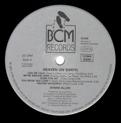 Donna Allen - Heaven on Earth