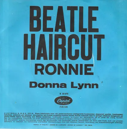 Donna Lynn - Beatle Haircut / Ronnie