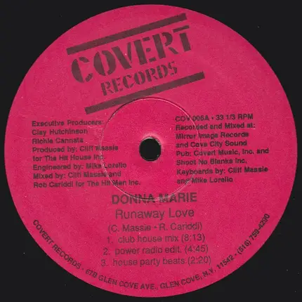 Donna Marie - Runaway Love