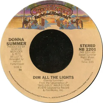 Donna Summer - Dim All The Lights