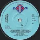 7inch Vinyl Single - Donna Summer - I Remember Yesterday - Blue Label