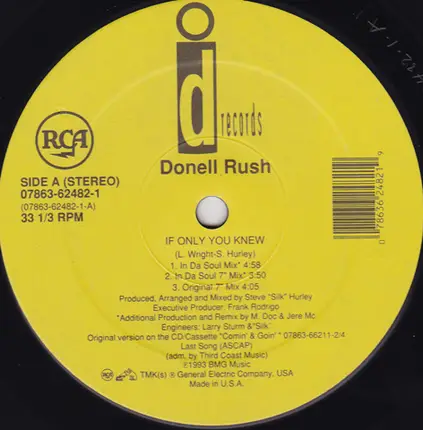 Donnell Rush - If You Only Knew