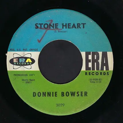 Donnie Bowser - I Love You Baby / Stone Heart
