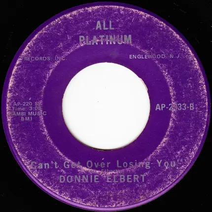 Donnie Elbert - Sweet Baby / Can't Get Over Losing You
