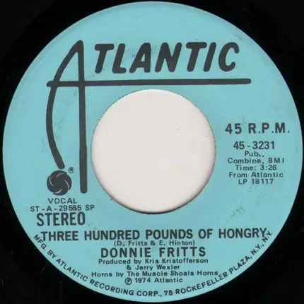 Donnie Fritts - Three Hundred Pounds Of Hongry