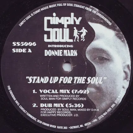 Donnie Mark - Stand Up For The Soul