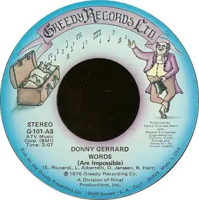 Donny Gerrard - Words (Are Impossible)