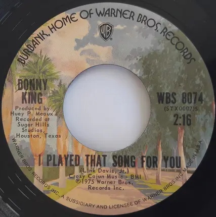 Donny King - Mathilda / I Played That Song For You