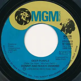 Marie Osmond ‎ - Deep Purple