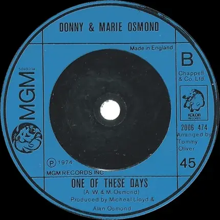 Donny & Marie Osmond - Morning Side Of The Mountain