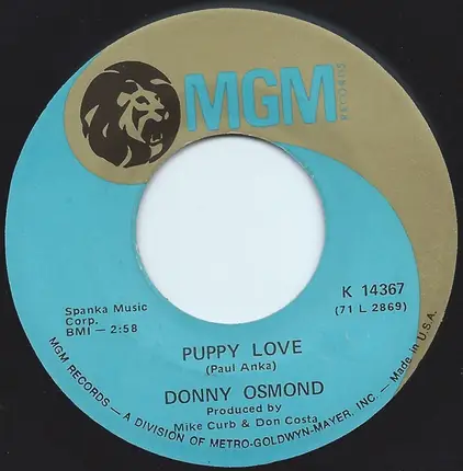 Donny Osmond - Puppy Love