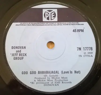 Donovan and Jeff Beck Group - Goo Goo Barabajagal (Love Is Hot)