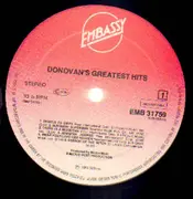 LP - Donovan - Donovan's Greatest Hits
