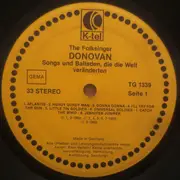 LP - Donovan - Songs Und Balladen, Die Die Welt Veränderten