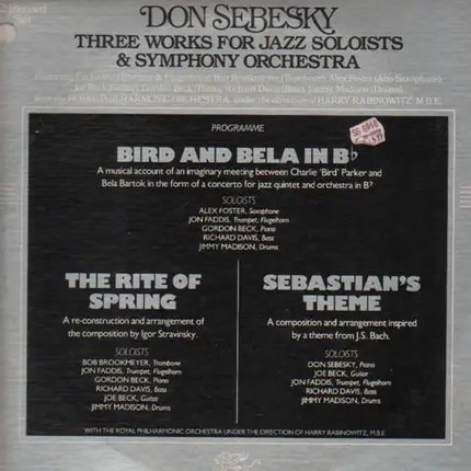 Don Sebesky - Three Works For Jazz Soloists & Symphony Orchestra
