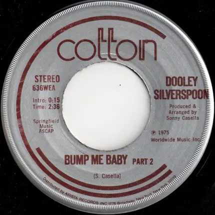 Dooley Silverspoon - Bump Me Baby