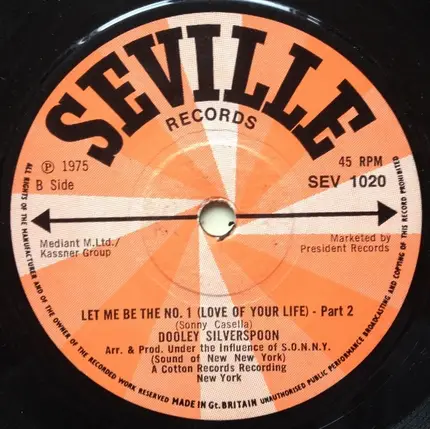 Dooley Silverspoon - Let Me Be The No.1 (Love Of Your Life)