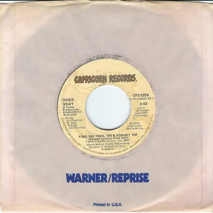 Dobie Gray - Find 'Em, Fool 'Em & Forget 'Em