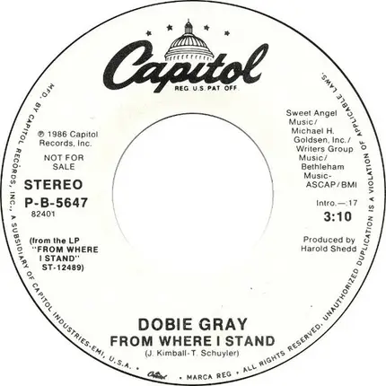 Dobie Gray - From Where I Stand