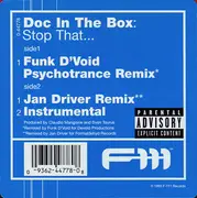 12inch Vinyl Single - Doc In The Box - Stop That...