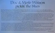 LP - Doc & Merle Watson - Pickin' The Blues - Limited Edition, Numbered