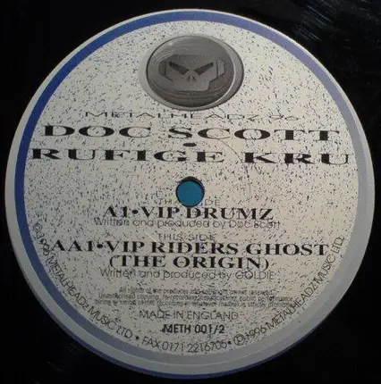 Doc Scott / Rufige Kru - VIP Drumz / Ghosts Of My Life