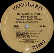 Double LP - Doc Watson Featuring Merle Watson - Doc Watson On Stage