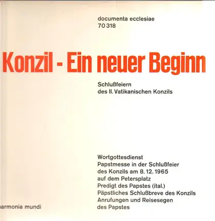 documenta ecclesiae - Zweites Vatikanisches Konzil