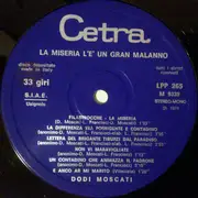 LP - Dodi Moscati - La Miseria L'e' Un Gran Malanno - Gatefold
