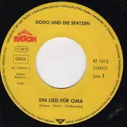 7inch Vinyl Single - Dodo Und Die Spatzen - Ein Lied Für Oma