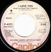 The Jones - I Love You (And I'm Glad That I Said It)